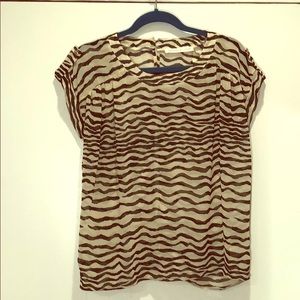 Zebra print blouse